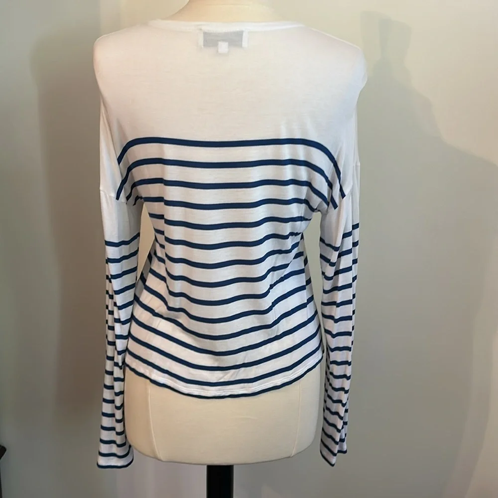 La Ligne x 2 Bundle Striped Long Sleeve T Shirts S / M - Picture 4 of 14